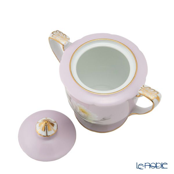 【1点限り】オールドノリタケ 金彩ピンク地 薔薇文 デミタスセット 5客揃え 15pcs 花型