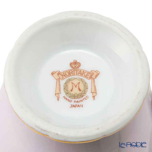 【1点限り】オールドノリタケ 金彩ピンク地 薔薇文 デミタスセット 5客揃え 15pcs 花型