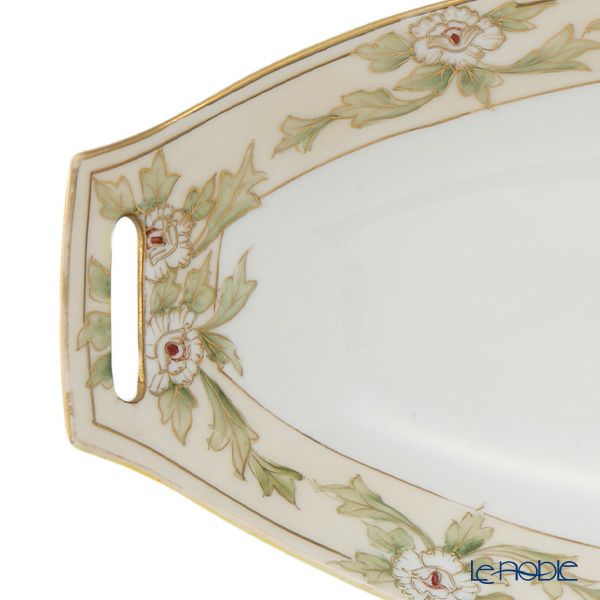 【1点限り】オールドノリタケ 金盛 白花葉模様 セロリーセット 7pcs