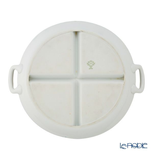 【1点限り】オールドノリタケ 金彩水色帯 花模様 ボウル 両手付 4つ取分け