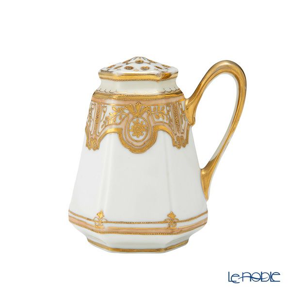 【1点限り】オールドノリタケ 金点盛り 薔薇・葉模様 シェイカー 片手付