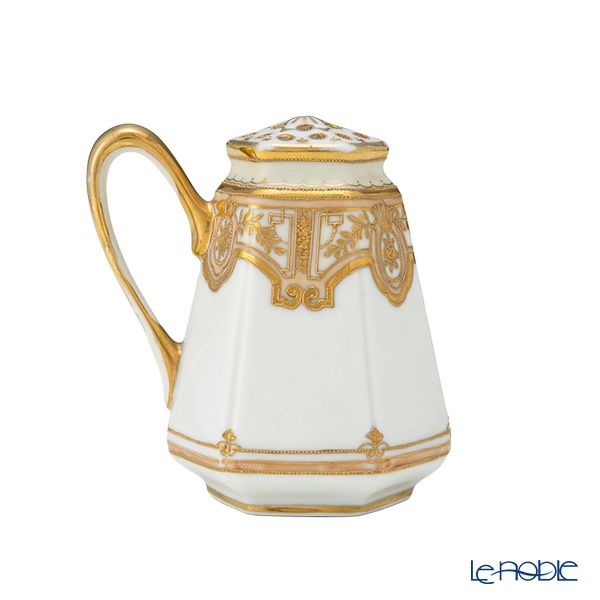 【1点限り】オールドノリタケ 金点盛り 薔薇・葉模様 シェイカー 片手付