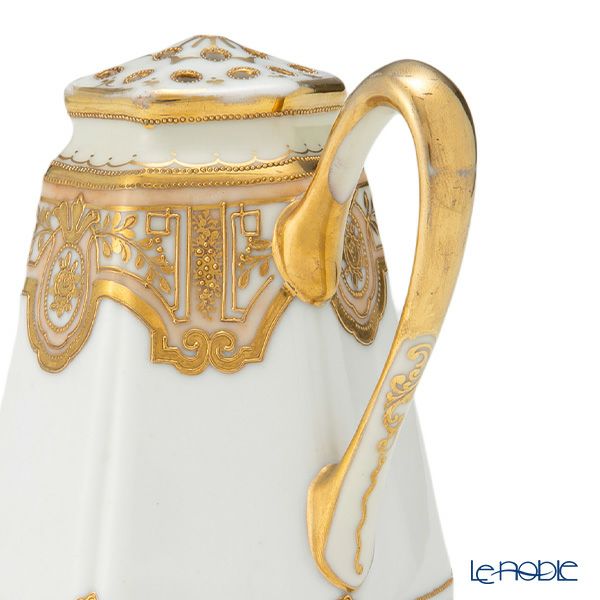 【1点限り】オールドノリタケ 金点盛り 薔薇・葉模様 シェイカー 片手付