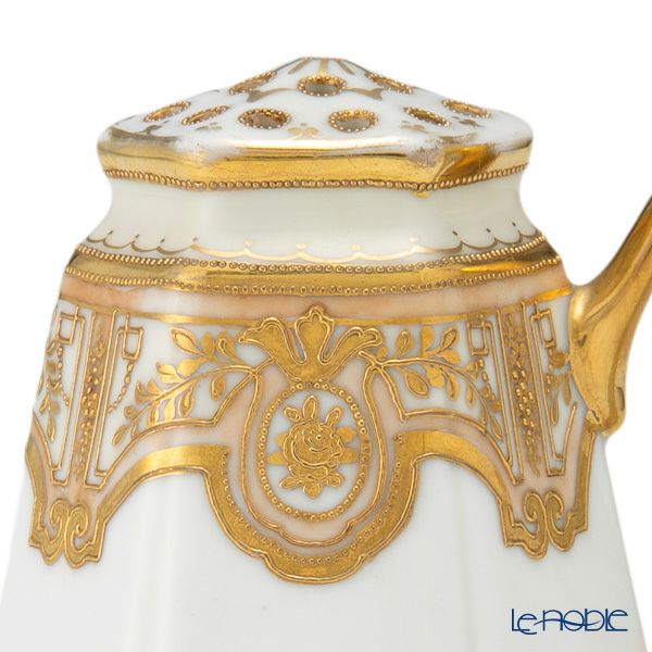 【1点限り】オールドノリタケ 金点盛り 薔薇・葉模様 シェイカー 片手付