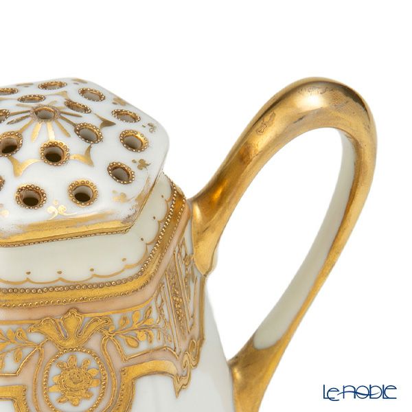 【1点限り】オールドノリタケ 金点盛り 薔薇・葉模様 シェイカー 片手付