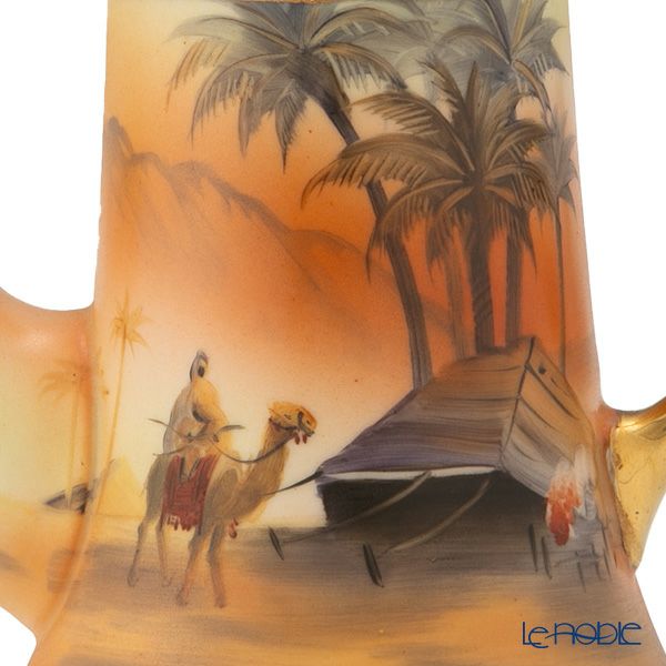 【1点限り】オールドノリタケ 金盛コバルト マンオンキャメル文 デミタスセット 6客揃え 17pcs