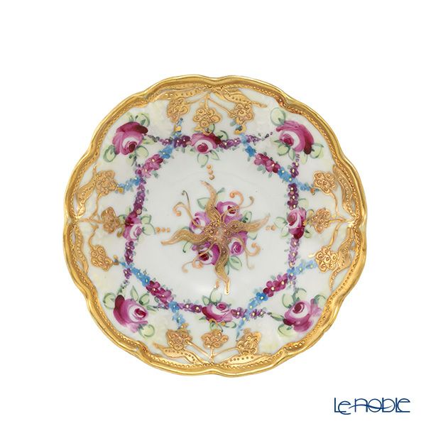 【1点限り】オールドノリタケ 金点盛り 小薔薇 葡萄文 ミニボウル 花型