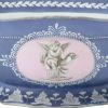 【1点限り】オールドノリタケ ウェッジウッド風泥しょう盛上窓絵天使文 オーバルボウル 両手付