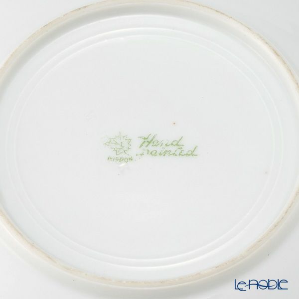 【1点限り】オールドノリタケ 金点盛り 水色帯 薔薇文 チョコレートカップ＆ソーサー