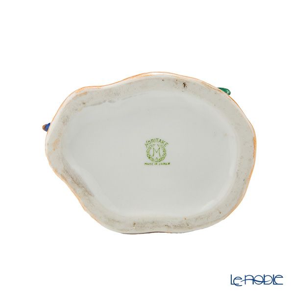 【1点限り】オールドノリタケ アールデコ オレンジラスター彩 二口花瓶 鳥付