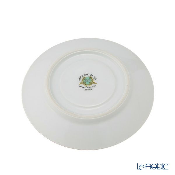 【1点限り】オールドノリタケ 茶枠黄色ぼかし花文 カップ＆ソーサー フラワーハンドル