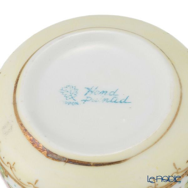 【1点限り】オールドノリタケ 金点盛り ジュール 薔薇文 デミタスカップ＆ソーサー