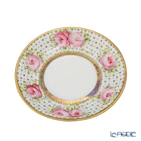 【1点限り】オールドノリタケ 金点盛り ジュール 薔薇文 デミタスカップ＆ソーサー