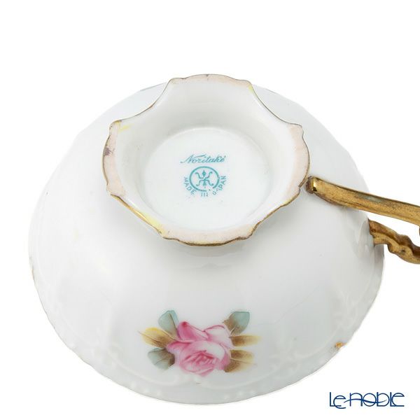 【1点限り】オールドノリタケ 金盛ルビー地帯 薔薇文 トリオセット ティー