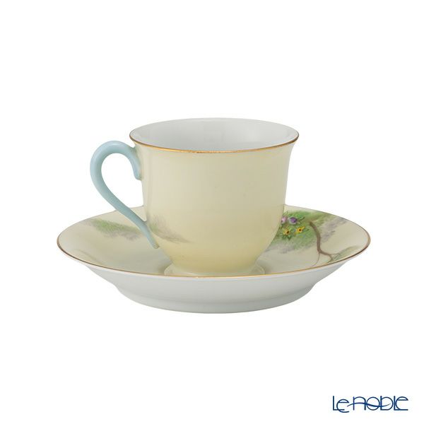 【1点限り】オールドノリタケ 金彩 水色ドレス サザンベル デミタスカップ＆ソーサー