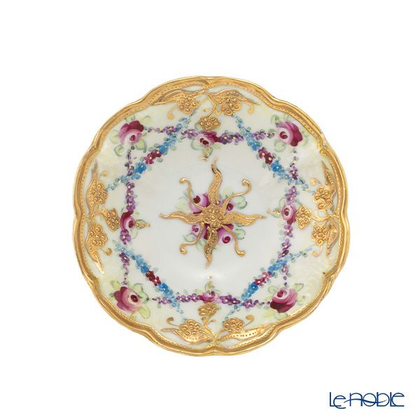 【1点限り】オールドノリタケ 金点盛り 小薔薇 葡萄文 ミニボウル 花型