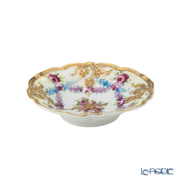 【1点限り】オールドノリタケ 金点盛り 小薔薇 葡萄文 ミニボウル 花型