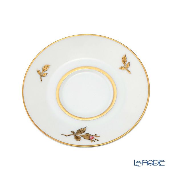 【1点限り】オールドノリタケ 金彩 薔薇文 デミタスカップ＆ソーサー 黄緑