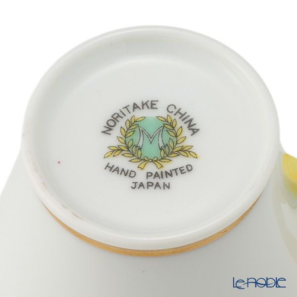 【1点限り】オールドノリタケ 金彩 薔薇文 デミタスカップ＆ソーサー 黄色