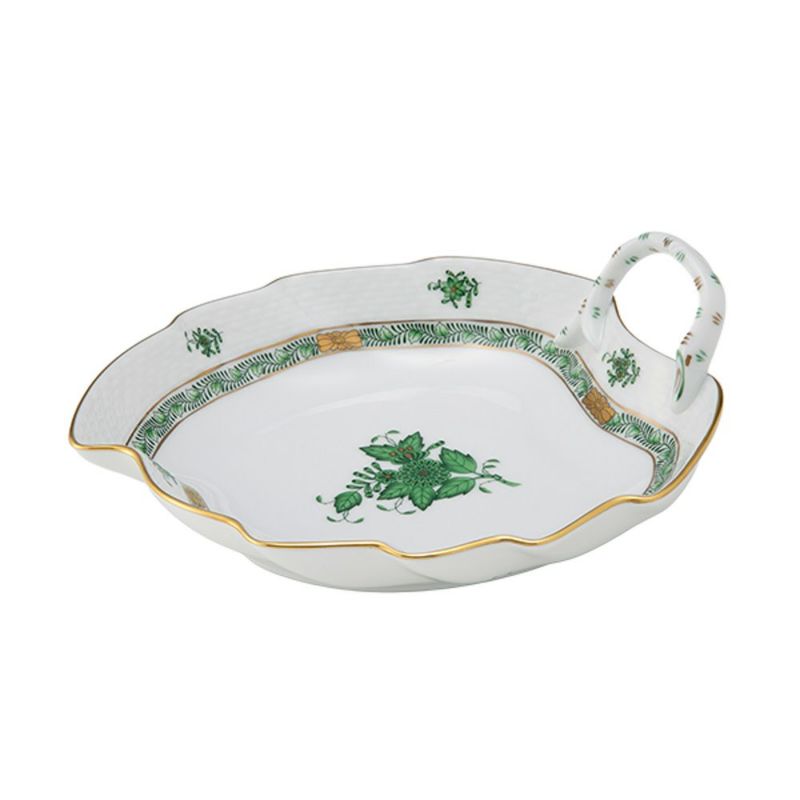 ヘレンド アポニーグリーン AV リーフディッシュ 20cm 00204-0-00