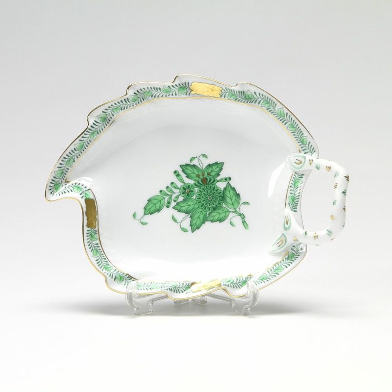 ヘレンド アポニーグリーン 00205-0-00 リーフディッシュ 15cm