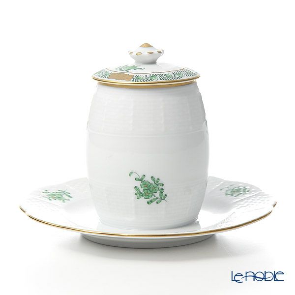 ヘレンド アポニーグリーン 00242-7-15 マスタードポット ボタン