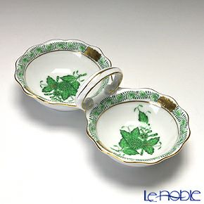 ヘレンド アポニーグリーン 00253-0-00 ジャム・マーマレード 14cm