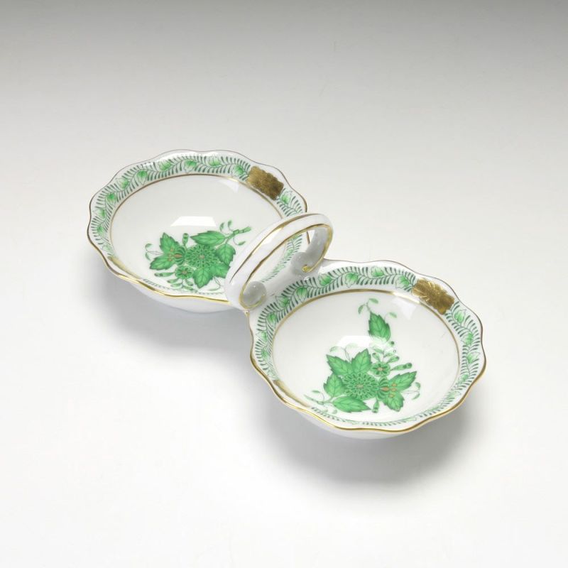 ヘレンド アポニーグリーン 00253-0-00 ジャム・マーマレード 14cm