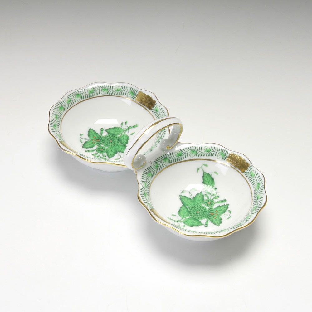 ヘレンド アポニーグリーン 00253-0-00 ジャム・マーマレード 14cm