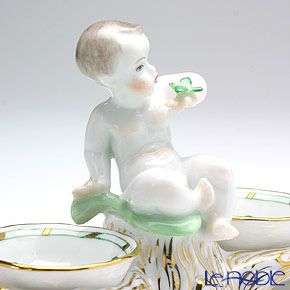 ヘレンド アポニーグリーン 00258-0-01 エンジェルセラー 14cm