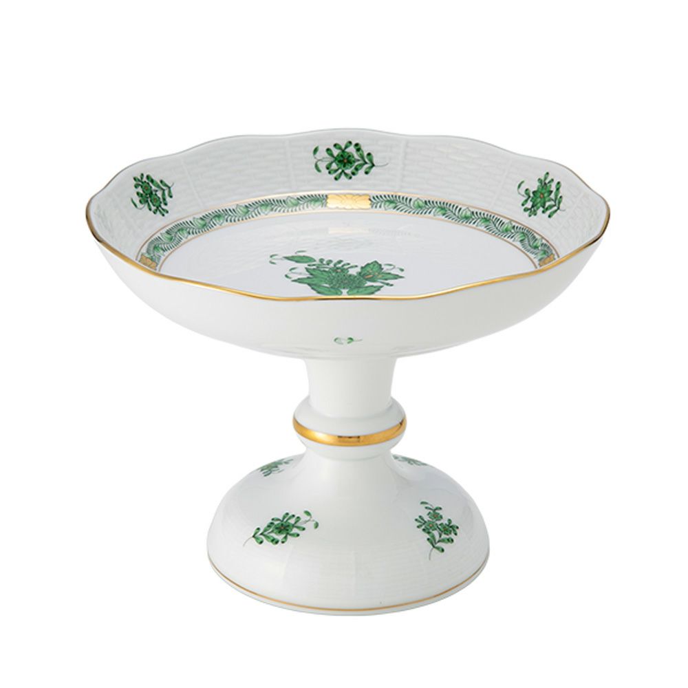 ヘレンド アポニーグリーン AV フルーツスタンド 00313-0-00