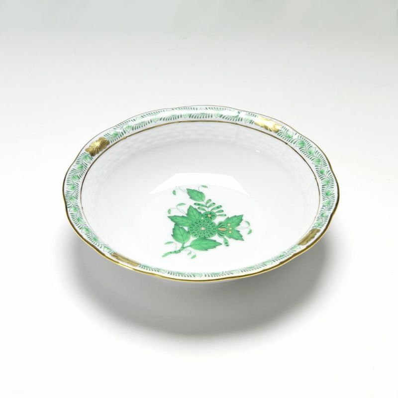 ヘレンド アポニーグリーン 003290-0-00 フルーツボウル 14.5cm