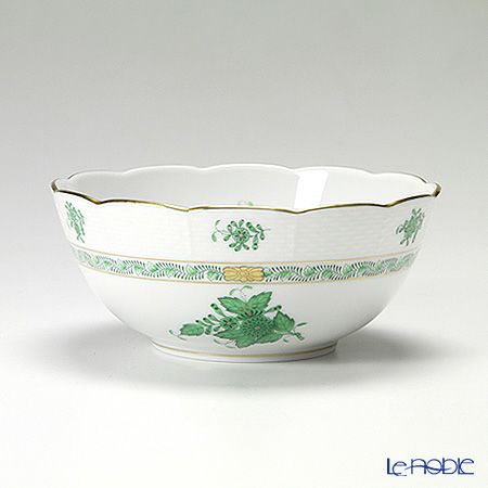 ヘレンド アポニーグリーン 00365-0-00 ボウル 16cm