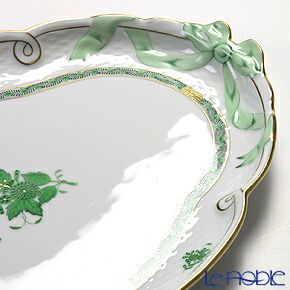 ヘレンド アポニーグリーン 00400-0-00 パーティートレイ 38cm