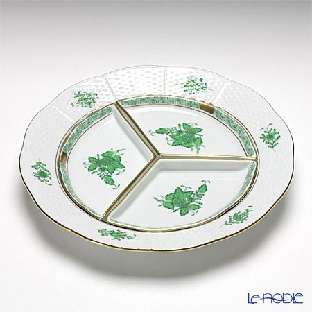 ヘレンド アポニーグリーン 00441-0-00 オードブルセット 25cm