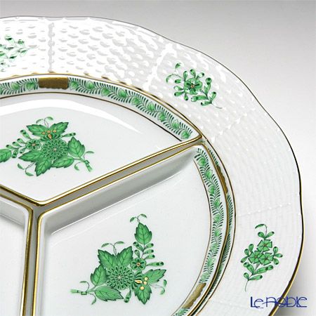 ヘレンド アポニーグリーン 00441-0-00 オードブルセット 25cm