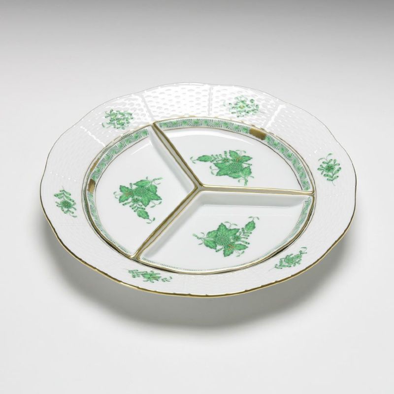 ヘレンド アポニーグリーン 00441-0-00 オードブルセット 25cm