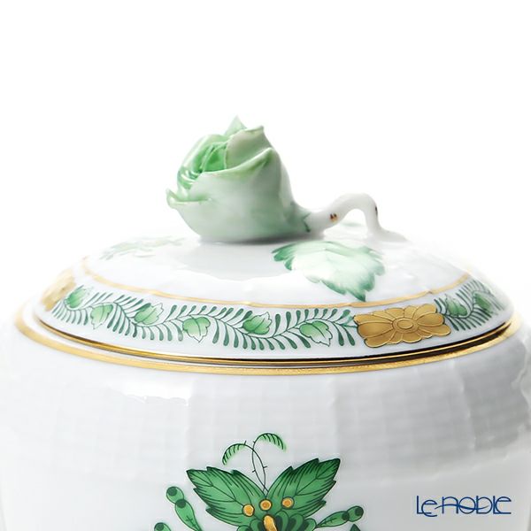 ヘレンド アポニーグリーン 00472-0-09 シュガーポット ローズ 200ml