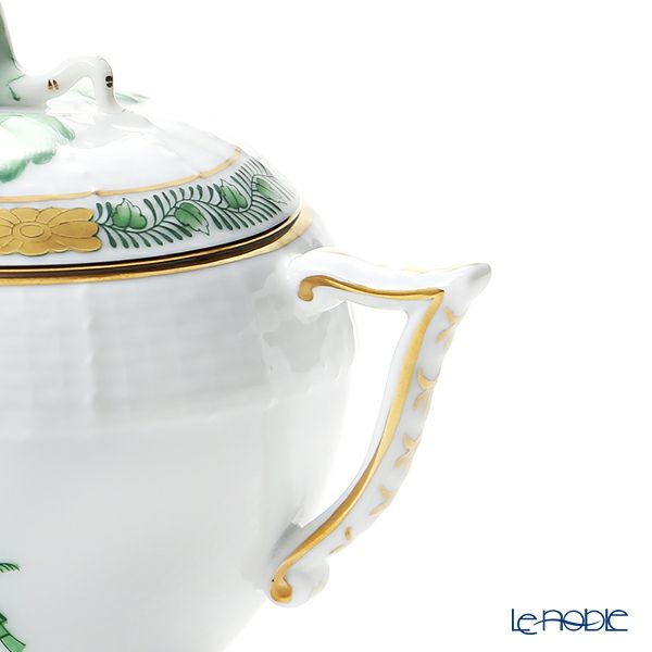 ヘレンド アポニーグリーン 00472-0-09 シュガーポット ローズ 200ml