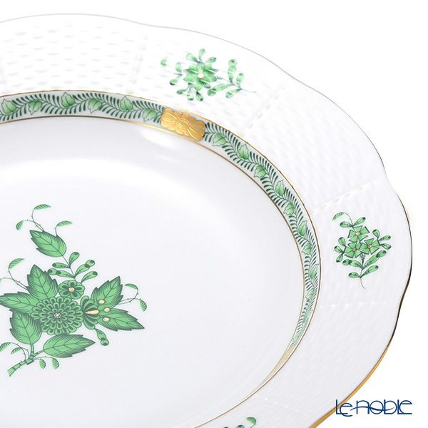 ヘレンド アポニーグリーン 00503-0-00 スーププレート 25cm