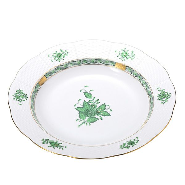 ヘレンド アポニーグリーン 00503-0-00 スーププレート 25cm