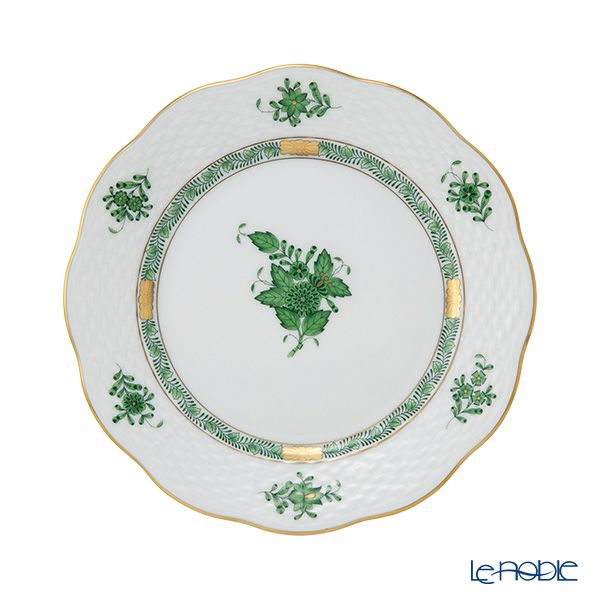 ヘレンド アポニーグリーン プレート 19cm 00517-0-00