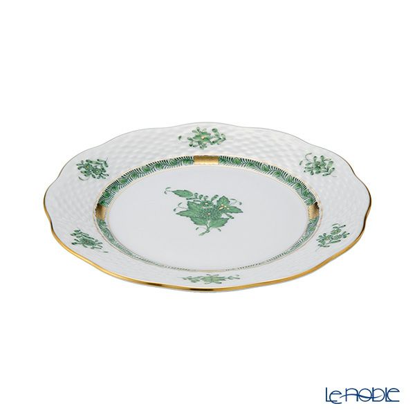 ヘレンド アポニーグリーン プレート 19cm 00517-0-00