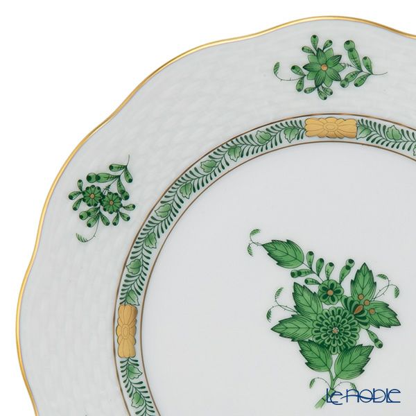 ヘレンド アポニーグリーン プレート 19cm 00517-0-00