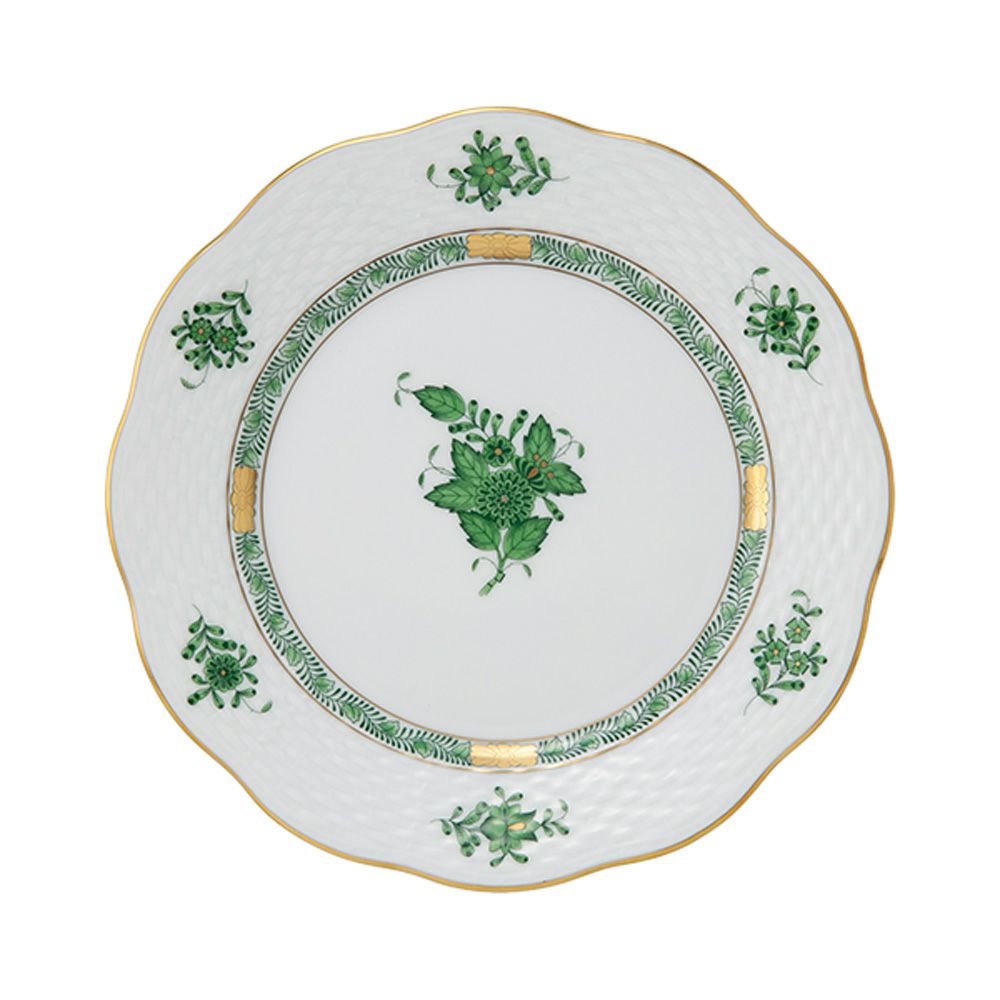 ヘレンド アポニーグリーン プレート 19cm 00517-0-00