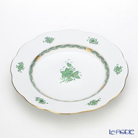 ヘレンド アポニーグリーン 00527-0-00 プレート 28.5cm