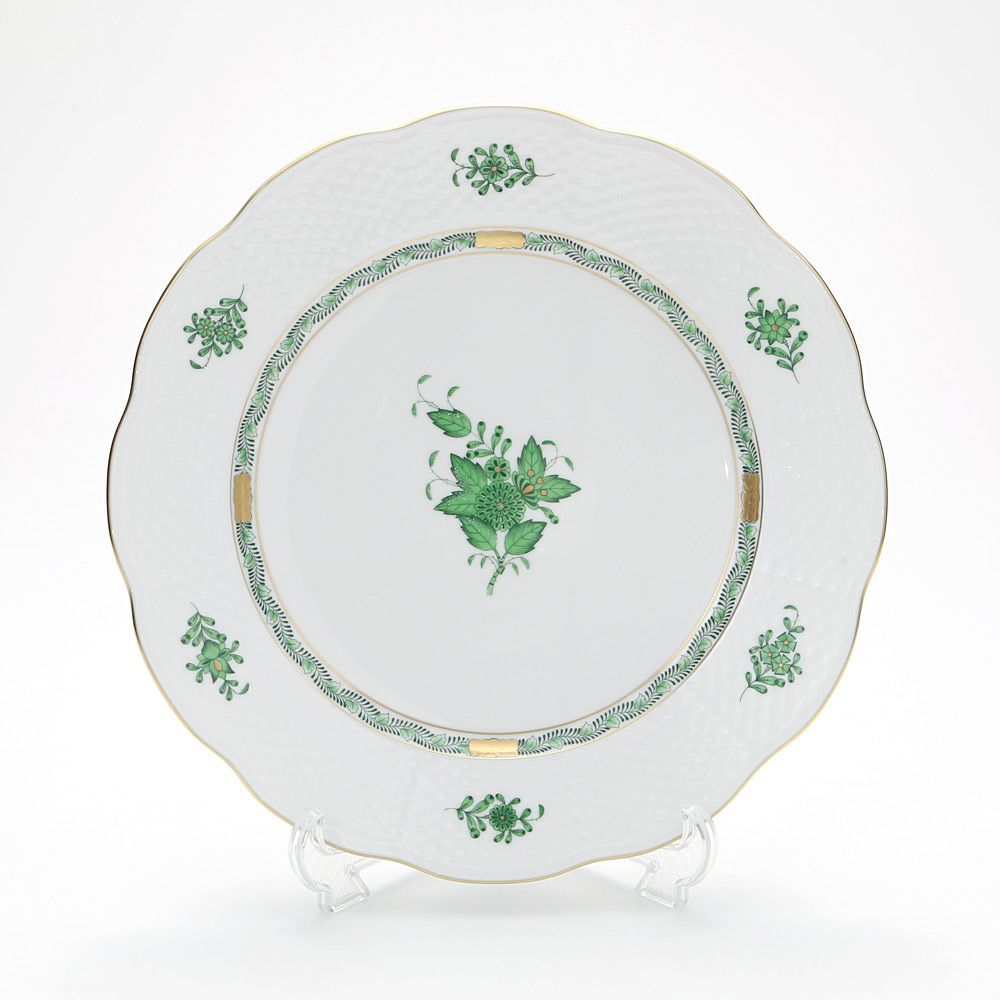 ヘレンド アポニーグリーン 00527-0-00 プレート 28.5cm