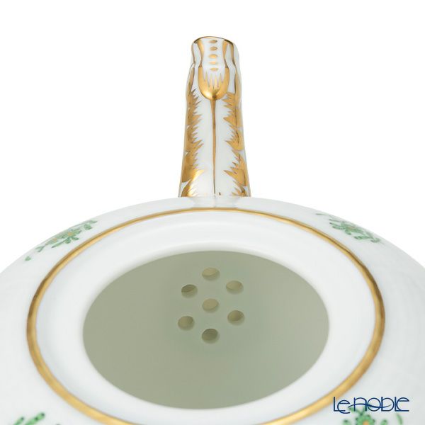 ヘレンド アポニーグリーン 00606-0-09／604 ティーポット ローズ 800ml