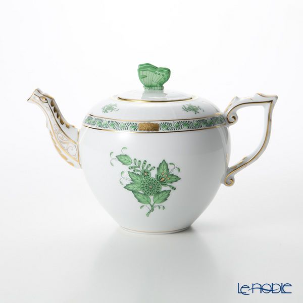 ヘレンド アポニーグリーン 00606-0-17 ティーポット チョウ 800ml