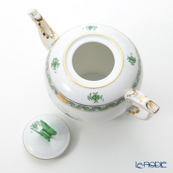 ヘレンド アポニーグリーン 00606-0-17 ティーポット チョウ 800ml